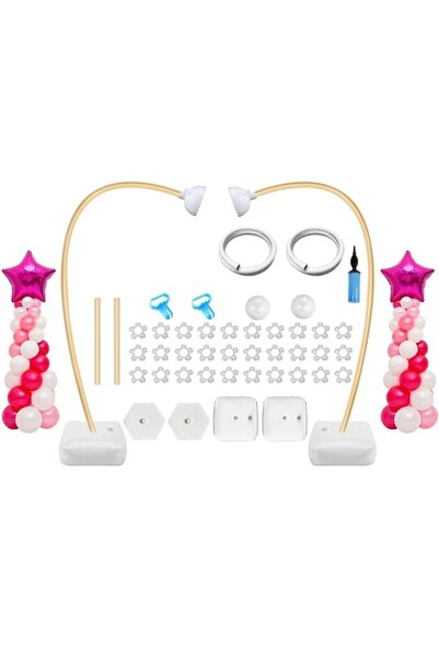 Printisor Kit pentru aranjare baloane, suport cu baze, tije si accesorii mont...