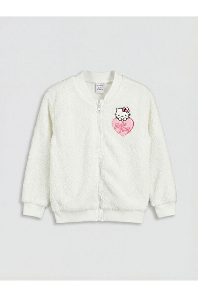 LC Waikiki ESVAB • Modern & Seçkin Hello Kitty Nakışlı Kız Çocuk Fermuarlı Sw...
