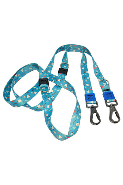 VSLT HANDMADE حزام للكلاب مصنوع يدويًا مع حلقتين كاربينال. الخطافات مخصصة للك...