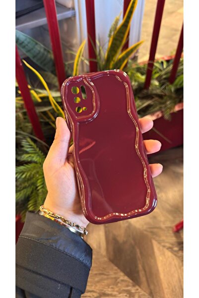 KILIF STORE Redmi Note 10 5g Bordo Wavey Phone Case