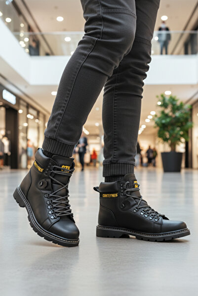 CONTEYNER 930 Αντιολισθητική σόλα Μαύρες Ανδρικές Μπότες