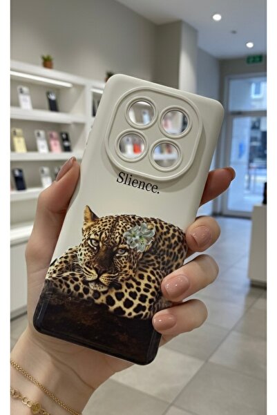 OVADA Redmi Note 14 Pro 4G Uyumlu Leopar Desenli Silikon Telefon Kılıfı