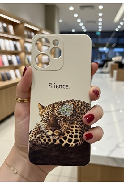 OVADA Redmi 12 Uyumlu Leopar Desenli Silikon Telefon Kılıfı