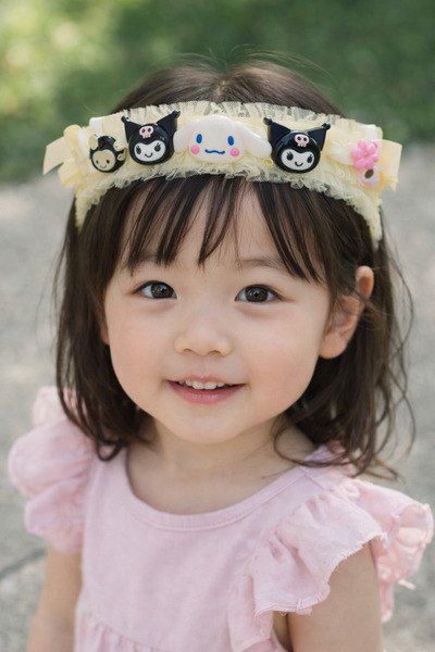 MakeWell تاج فتاة مزين بزهور الكرز من رينجاريك - تاج أرجواني، إكسسوار لعيد ال...