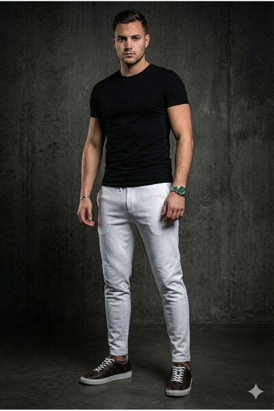 Plus Scorpion Tapered fit sweatpants with Elastic Waist