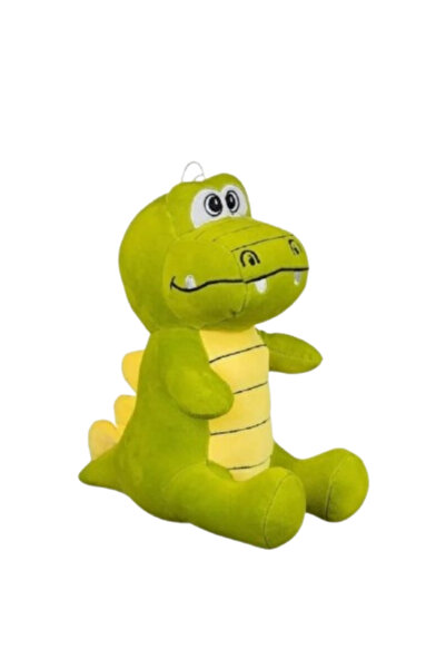 Other لعبة ديناصور أخضر وبري للأطفال - 30 سم - تصميم كرتوني باللونين الأخضر و...