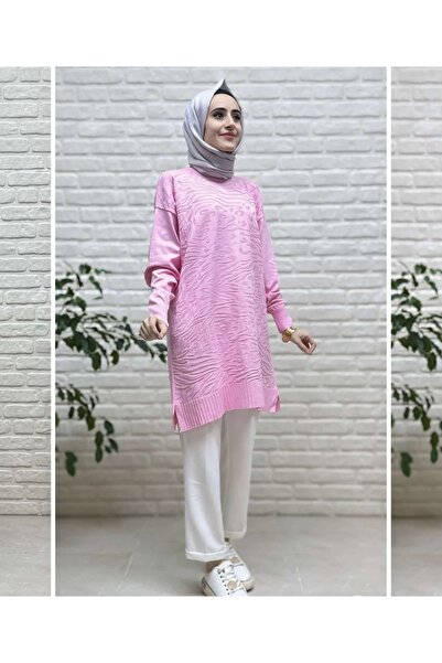 Nessia Dokulu merserize triko tesettür tunik