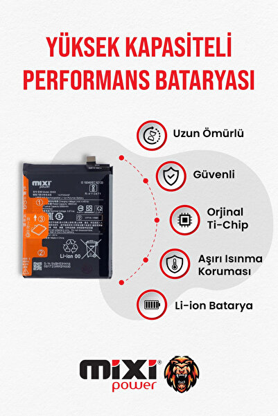 mixipower Redmi Note 10 / Redmi Note 10S (4G) / POCO M5S Uyumlu Tam Kapasitel...