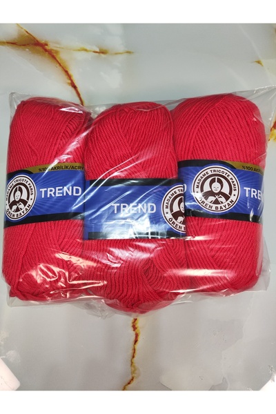 Ören Bayan TREND Nar Çiçeği El Örgü İpi (3 Adet) - Renk: 002