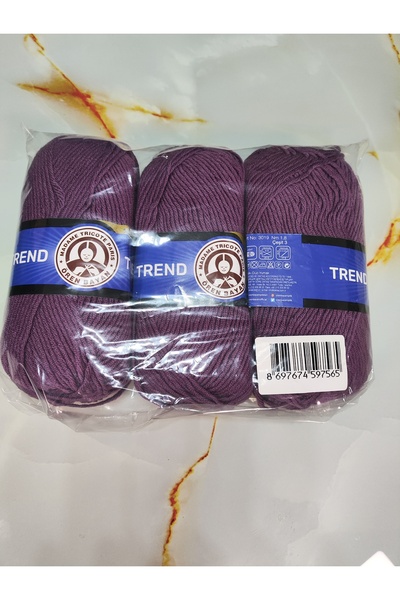 Ören Bayan TREND Leylak El Örgü İpi (3 Adet) - Renk: 104