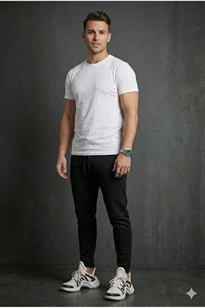 Plus Scorpion Tapered fit sweatpants with Elastic Waist