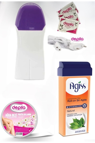 DEPİLA WAX AĞDA SETİ AGİSS NATUREL ROLL ON AĞDA HEDİYE