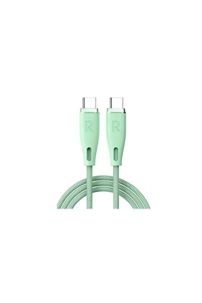 RavPower سلك شاحن راف باور usb-c قماش اخضر 1.2م