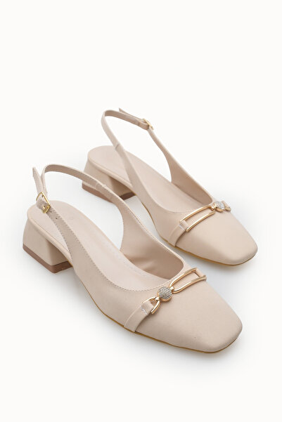 Riccon Women's Open-Back Heeled Shoes 00121002 Matte Leather