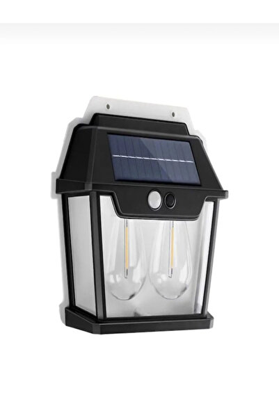 AMRIS Lampa Solara De Perete Cu 2 Becuri, 3 Moduri De Functionare, Senzori De...