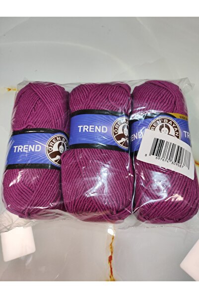 Ören Bayan TREND Mor El Örgü İpi (3 Adet) - Renk: 051