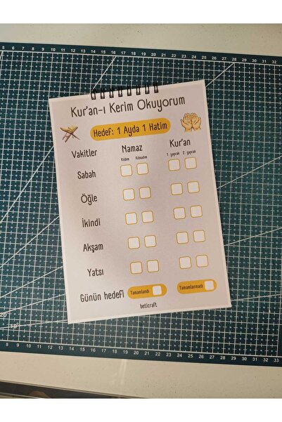 beticraft Kuran okuyorum Not defteri, Okul defteri, Planlayıcı, Spiralli not ...
