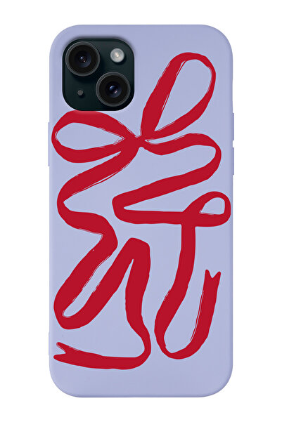 shoptocase iPhone 13 Compatible Gift Ribbon Patterned Suede Inside Launch Pho...