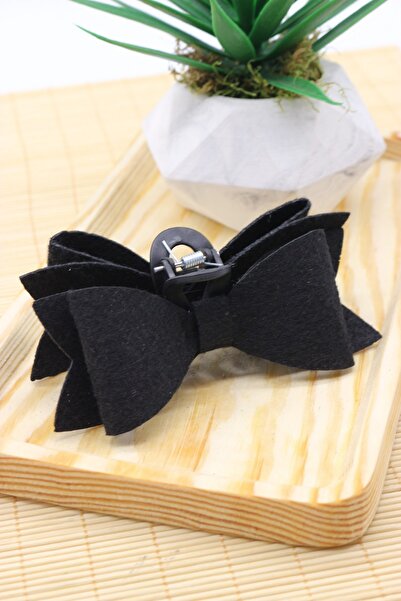 DOĞALYA Γυναικεία αγκράφα με φιόγκο από τσόχα