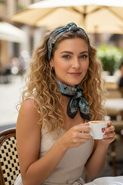 Pure Silk Atelier %100 Saf İpek Lüks Mini Fular (50x50 cm)