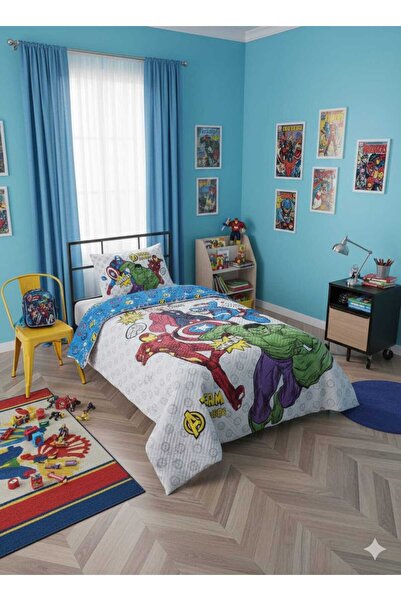 AKG Özdilek Marvel Avengers Yenilmezler Kapitoneli Nevresim Takımı