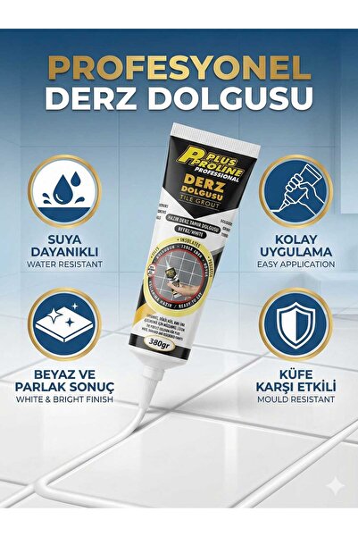 LOVYCO Hazır Derz Dolgusu Beyaz 380 gr - Suya Dayanıklı Fayans Arası Yenileyi...