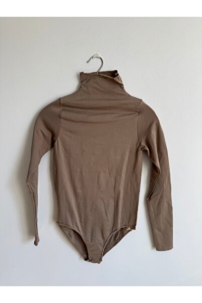 Balıkçı Yaka Uzun Kollu Bodysuit