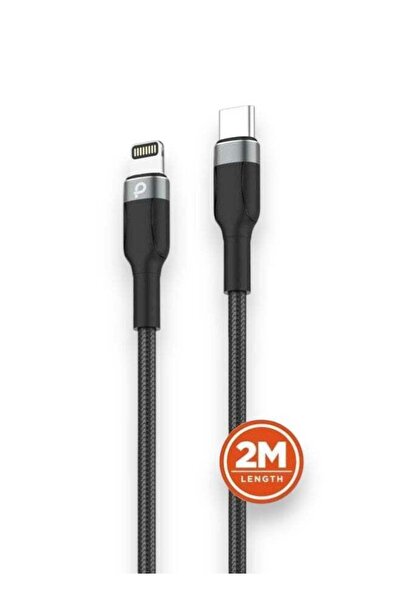 proMAS Fast Charging Braided Cable 2M USB C to Lightning