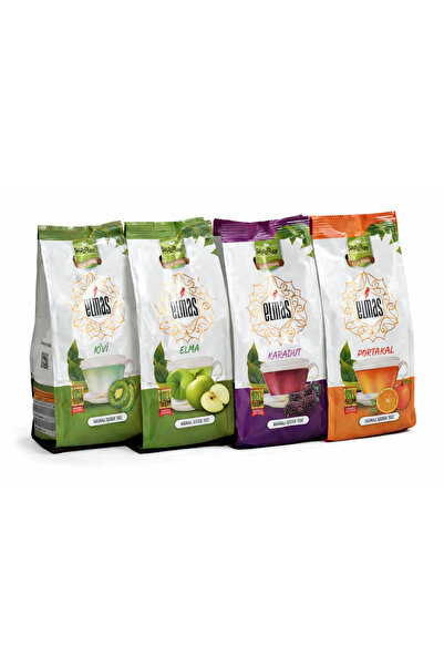 Elmas Çay Elmas 4’lü Aromalı İçecek Tozu Seti – Kivi, Elma, Karadut ve Portak...
