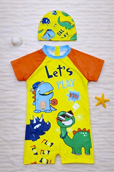 DeKuBaby Yeni Sezon Sevimli Karakter Baskılı UV KORUMALI Boneli Hızlı Kuruma ...