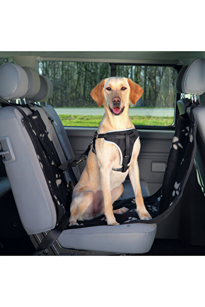 Trixie Husă pentru scaun auto, 0,5x1,45 m, negru/bej