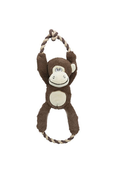 Trixie Jucărie pentru câini, maimuță, pluș/frânghie, cu sunet, 40 cm