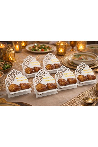Arthesia 3D Ramazan Hurma Sunumluk – Hayırlı İftarlar Yazılı Dekoratif İftarl...