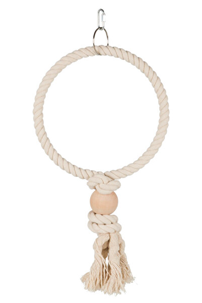 Trixie Jucărie pentru păsări, inel din frânghie, 24 cm