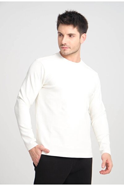 MG trend shop Erkek Bisiklet Yaka Slim Fit Basic Sweat