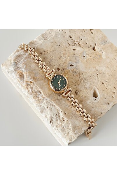 Vesce Atelier Riello Gold Saat Yeşil