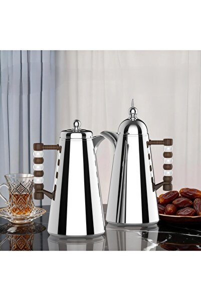 Generic 1/1 liter tea and coffee thermos set with an elegant and modern design