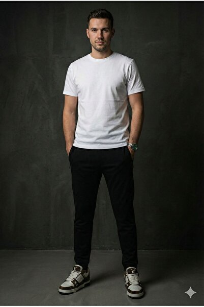 Plus Scorpion Tapered fit sweatpants with Elastic Waist