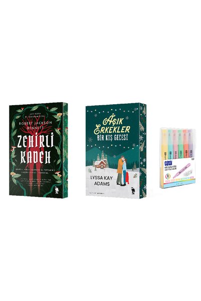 Nemesis Kitap Zehirli Kadeh + Aşık Erkekler Bir Kış Gecesi 2 Kitap Set ( KALE...