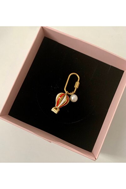 JOVİ ATELİER Çelik Kilit Doğal İncili Balon Charm - Jovi