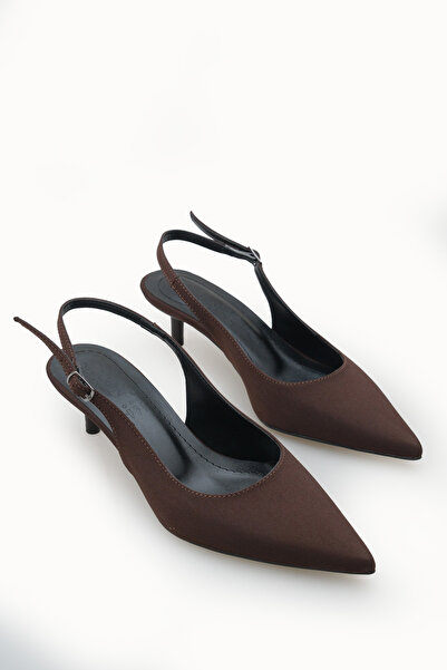 Riccon Дамски обувки с остри върхове, отворена задна част и тънки токове 0012...