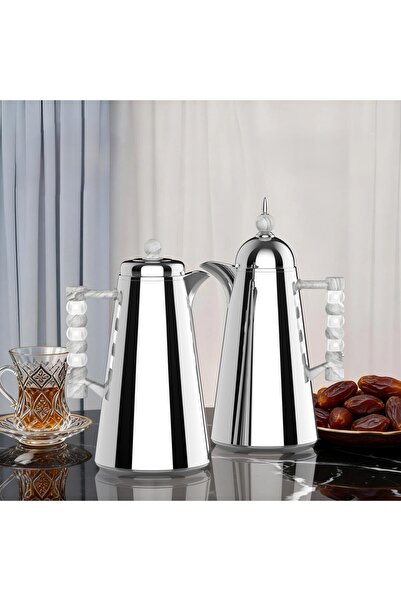 Generic 1/1 liter tea and coffee thermos set with an elegant and modern design