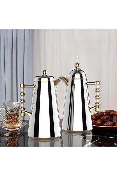 Generic 1/1 liter tea and coffee thermos set with an elegant and modern design