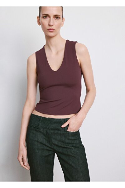 MANGO Woman V yaka dar kesim bluz