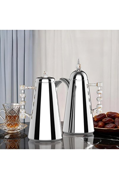 Generic 1/1 liter tea and coffee thermos set with an elegant and modern design