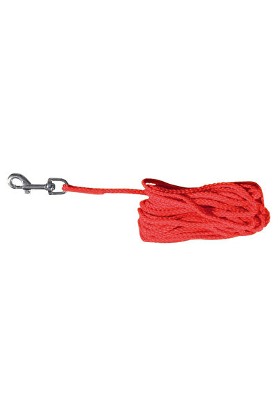 Trixie Lesă rotundă de urmărire, S-M: 10 m/5 mm, Roșie