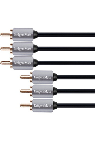 Kruger&Matz Cablu 3RCA-3RCA 1,8 m