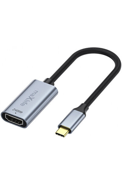 Maxlife Nutrition Adaptor Audio si Video USB-C - HDMI MaXlife MXHC-01, Gri