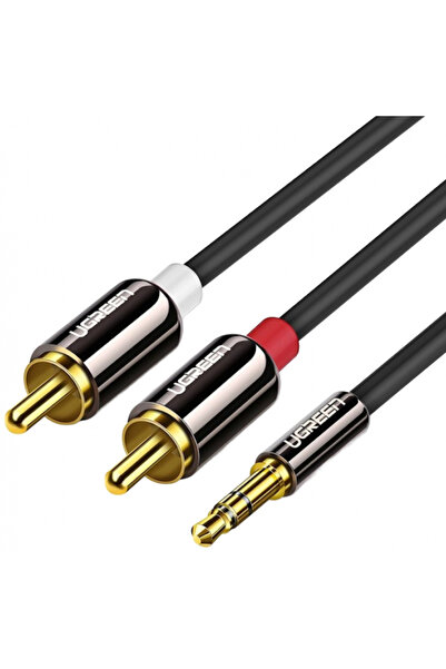 Ugreen Audio Cable 3.5mm - 2 x RCA AV116, 1.5m, Black