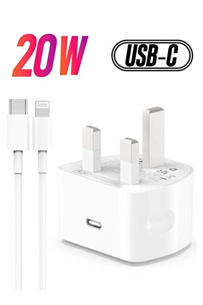 Shopi شاحن سريع USB-C بقوة 20 واط مع كابل بطول 2 متر لأجهزة iPhone 14/14 Plus...